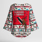 Parang Music Christmas Trinidad And Tobago Kimono Sleeve Blouse Scarlet Ibis Santa Merry Trini Christmas