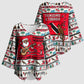 Parang Music Christmas Trinidad And Tobago Kimono Sleeve Blouse Scarlet Ibis Santa Merry Trini Christmas
