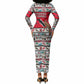 Parang Music Christmas Trinidad And Tobago Long Sleeve Bodycon Dress Scarlet Ibis Santa Merry Trini Christmas