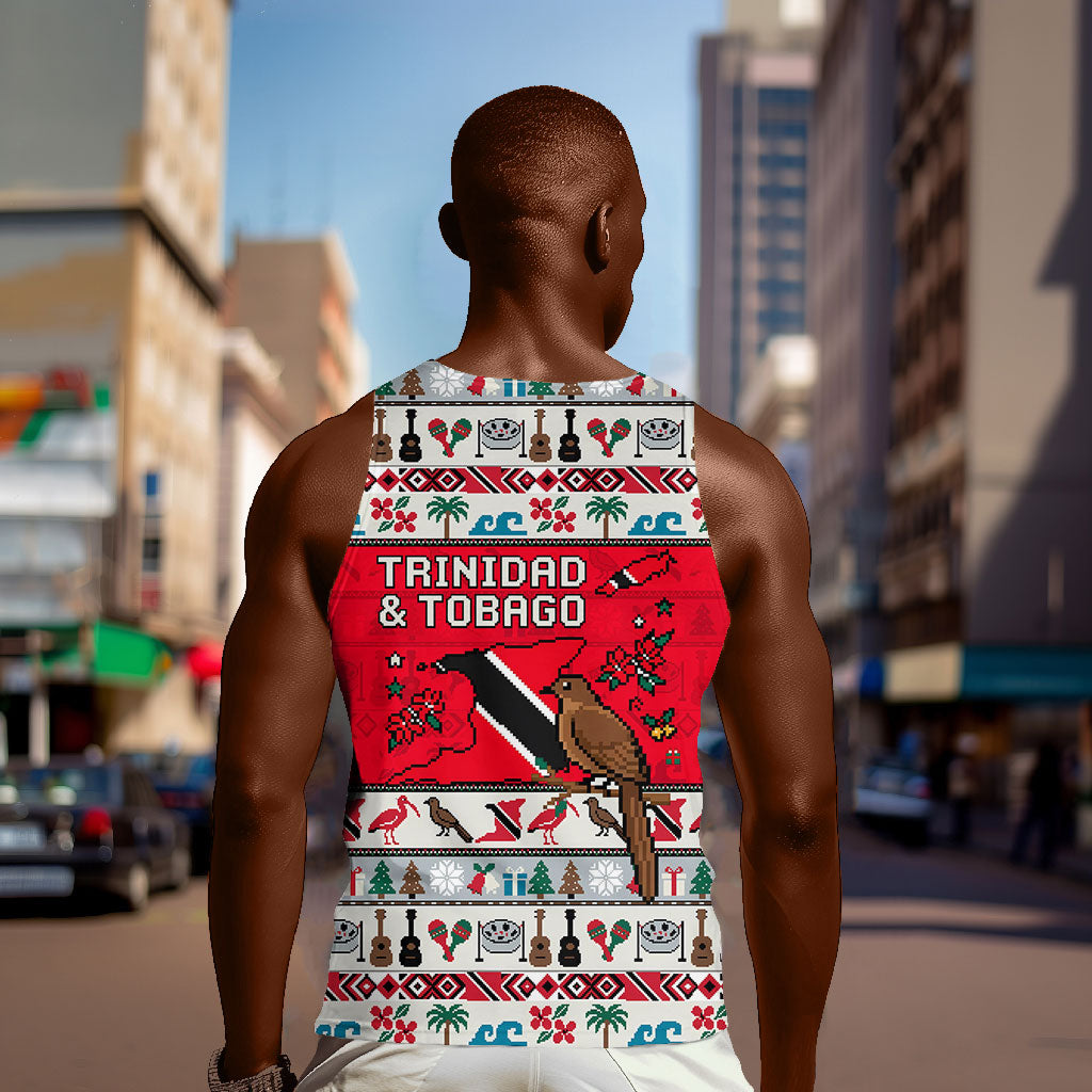 Parang Music Christmas Trinidad And Tobago Men Tank Top Scarlet Ibis Santa Merry Trini Christmas