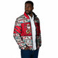 Parang Music Christmas Trinidad And Tobago Padded Jacket Scarlet Ibis Santa Merry Trini Christmas