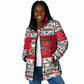 Parang Music Christmas Trinidad And Tobago Padded Jacket Scarlet Ibis Santa Merry Trini Christmas