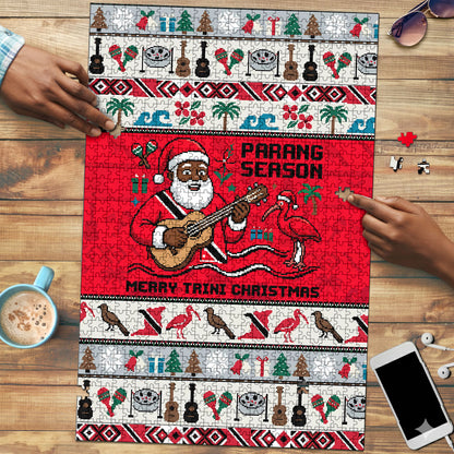 Parang Music Christmas Trinidad And Tobago Puzzle Scarlet Ibis Santa Merry Trini Christmas