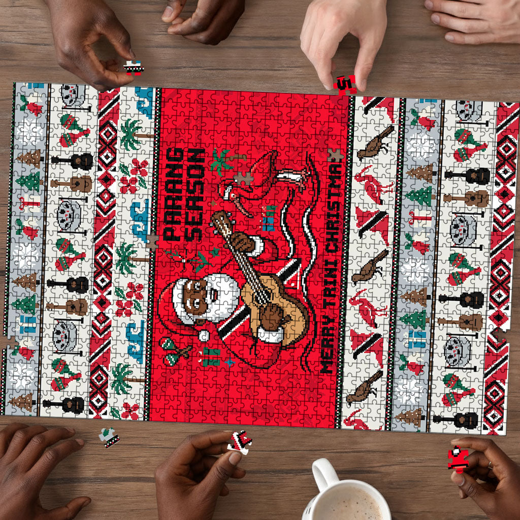 Parang Music Christmas Trinidad And Tobago Puzzle Scarlet Ibis Santa Merry Trini Christmas