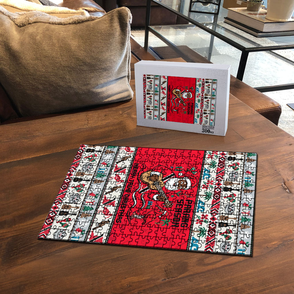 Parang Music Christmas Trinidad And Tobago Puzzle Scarlet Ibis Santa Merry Trini Christmas