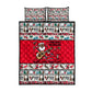 Parang Music Christmas Trinidad And Tobago Quilt Bed Set Scarlet Ibis Santa Merry Trini Christmas