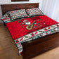 Parang Music Christmas Trinidad And Tobago Quilt Bed Set Scarlet Ibis Santa Merry Trini Christmas