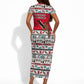 Parang Music Christmas Trinidad And Tobago Short Sleeve Bodycon Dress Scarlet Ibis Santa Merry Trini Christmas