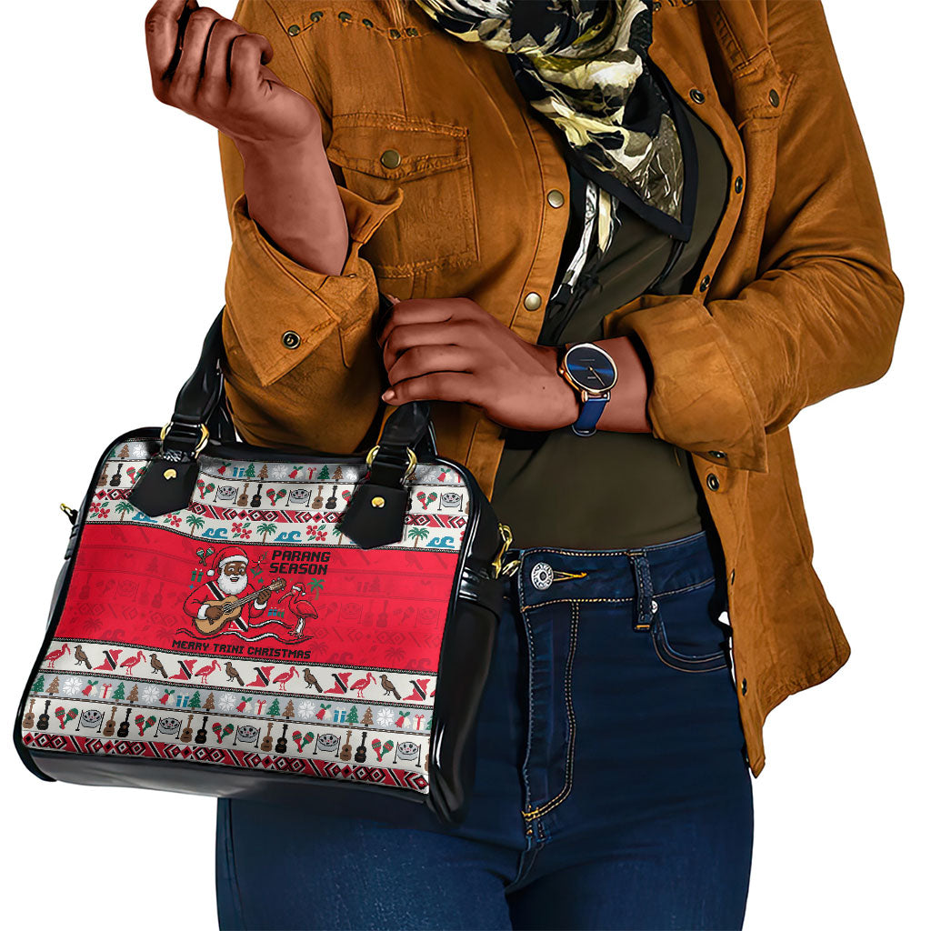 Parang Music Christmas Trinidad And Tobago Shoulder Handbag Scarlet Ibis Santa Merry Trini Christmas