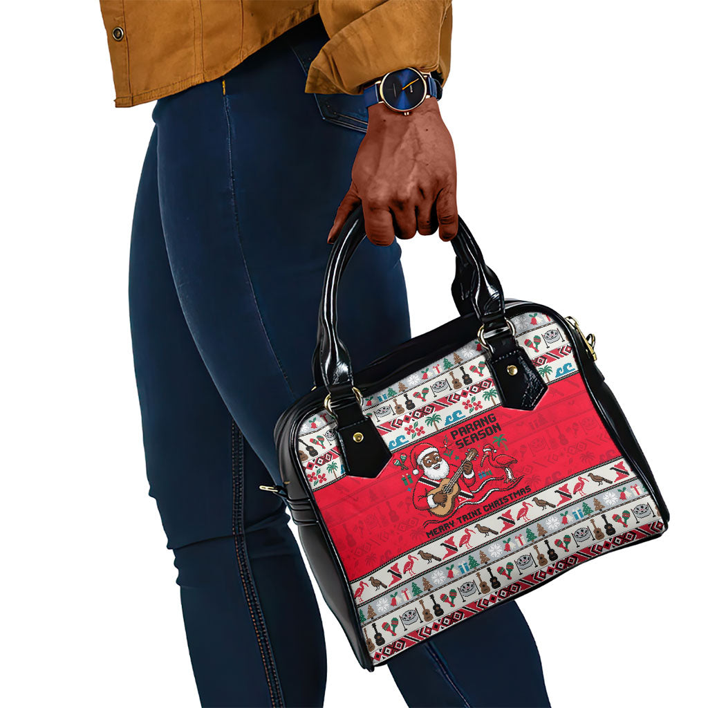 Parang Music Christmas Trinidad And Tobago Shoulder Handbag Scarlet Ibis Santa Merry Trini Christmas