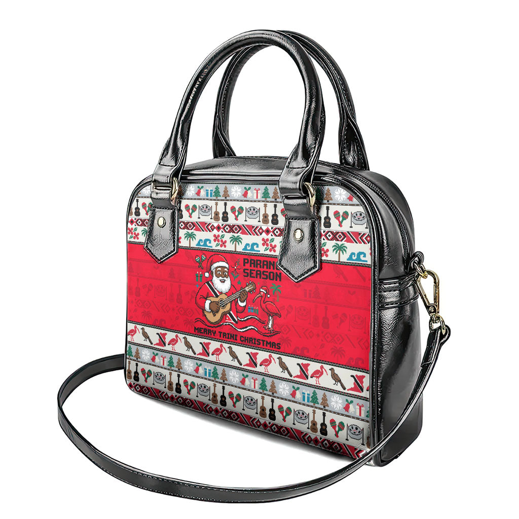 Parang Music Christmas Trinidad And Tobago Shoulder Handbag Scarlet Ibis Santa Merry Trini Christmas