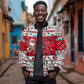 Parang Music Christmas Trinidad And Tobago Sleeve Zip Bomber Jacket Scarlet Ibis Santa Merry Trini Christmas