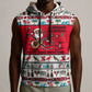 Parang Music Christmas Trinidad And Tobago Sleeveless Hoodie Scarlet Ibis Santa Merry Trini Christmas