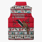 Parang Music Christmas Trinidad And Tobago Sleeveless Puffer Jacket Scarlet Ibis Santa Merry Trini Christmas