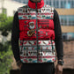 Parang Music Christmas Trinidad And Tobago Sleeveless Puffer Jacket Scarlet Ibis Santa Merry Trini Christmas