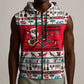 Parang Music Christmas Trinidad And Tobago Sleeveless Zip Hoodie Scarlet Ibis Santa Merry Trini Christmas