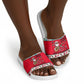 Parang Music Christmas Trinidad And Tobago Slide Sandals Scarlet Ibis Santa Merry Trini Christmas