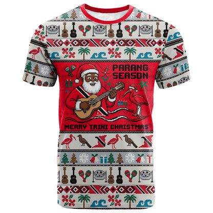 Parang Music Christmas Trinidad And Tobago T shirt Scarlet Ibis Santa Merry Trini Christmas