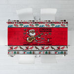 Parang Music Christmas Trinidad And Tobago Tablecloth Scarlet Ibis Santa Merry Trini Christmas
