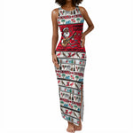 Parang Music Christmas Trinidad And Tobago Tank Maxi Dress Scarlet Ibis Santa Merry Trini Christmas