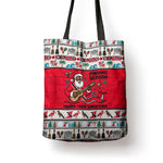 Parang Music Christmas Trinidad And Tobago Tote Bag Scarlet Ibis Santa Merry Trini Christmas