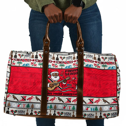 Parang Music Christmas Trinidad And Tobago Travel Bag Scarlet Ibis Santa Merry Trini Christmas