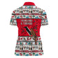 Parang Music Christmas Trinidad And Tobago Women Polo Shirt Scarlet Ibis Santa Merry Trini Christmas