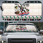 Liberia Christmas On You Auto Sun Shade Old Man Bayka - Pygmy Hippo - Liberia Map Djembe Drum