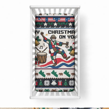 Liberia Christmas On You Baby Bed Cover Old Man Bayka - Pygmy Hippo - Liberia Map Djembe Drum