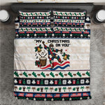 Liberia Christmas On You Bedding Set Old Man Bayka - Pygmy Hippo - Liberia Map Djembe Drum