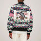 Liberia Christmas On You Bomber Jacket Old Man Bayka - Pygmy Hippo - Liberia Map Djembe Drum