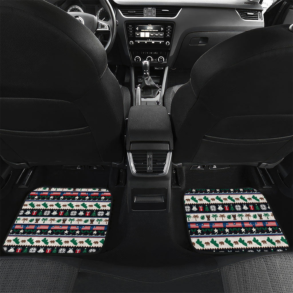 Liberia Christmas On You Car Mats Old Man Bayka - Pygmy Hippo - Liberia Map Djembe Drum