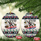 Liberia Christmas On You Ceramic Ornament Old Man Bayka - Pygmy Hippo - Liberia Map Djembe Drum
