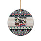 Liberia Christmas On You Ceramic Ornament Old Man Bayka - Pygmy Hippo - Liberia Map Djembe Drum