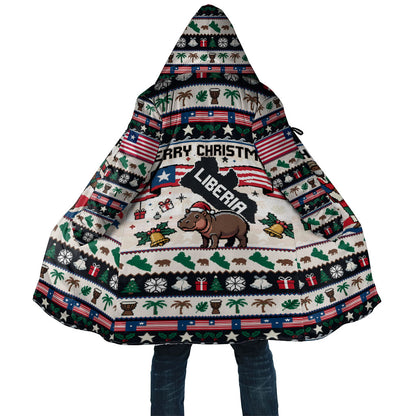 Liberia Christmas On You Cloak Old Man Bayka - Pygmy Hippo - Liberia Map Djembe Drum