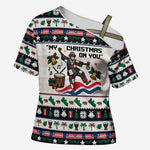Liberia Christmas On You Cross Shoulder Shirt Old Man Bayka - Pygmy Hippo - Liberia Map Djembe Drum