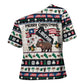 Liberia Christmas On You Cross Shoulder Shirt Old Man Bayka - Pygmy Hippo - Liberia Map Djembe Drum