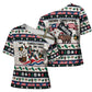 Liberia Christmas On You Cross Shoulder Shirt Old Man Bayka - Pygmy Hippo - Liberia Map Djembe Drum