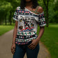 Liberia Christmas On You Cross Shoulder Shirt Old Man Bayka - Pygmy Hippo - Liberia Map Djembe Drum