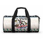 Liberia Christmas On You Duffle Bag Old Man Bayka - Pygmy Hippo - Liberia Map Djembe Drum