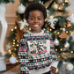 Liberia Christmas On You Kid Ugly Christmas Sweater Old Man Bayka - Pygmy Hippo - Liberia Map Djembe Drum