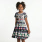 Liberia Christmas On You Kid Short Sleeve Dress Old Man Bayka - Pygmy Hippo - Liberia Map Djembe Drum