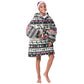 Liberia Christmas On You Kid Wearable Blanket Hoodie Old Man Bayka - Pygmy Hippo - Liberia Map Djembe Drum