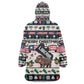 Liberia Christmas On You Kid Wearable Blanket Hoodie Old Man Bayka - Pygmy Hippo - Liberia Map Djembe Drum