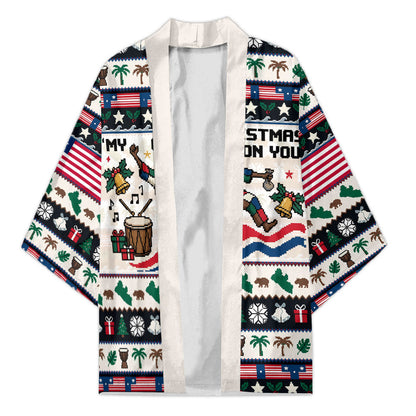 Liberia Christmas On You Kimono Old Man Bayka - Pygmy Hippo - Liberia Map Djembe Drum