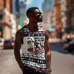 Liberia Christmas On You Men Tank Top Old Man Bayka - Pygmy Hippo - Liberia Map Djembe Drum