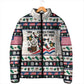 Liberia Christmas On You Padded Jacket Old Man Bayka - Pygmy Hippo - Liberia Map Djembe Drum