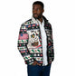 Liberia Christmas On You Padded Jacket Old Man Bayka - Pygmy Hippo - Liberia Map Djembe Drum