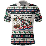 Liberia Christmas On You Polo Shirt Old Man Bayka - Pygmy Hippo - Liberia Map Djembe Drum