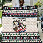 Liberia Christmas On You Quilt Old Man Bayka - Pygmy Hippo - Liberia Map Djembe Drum